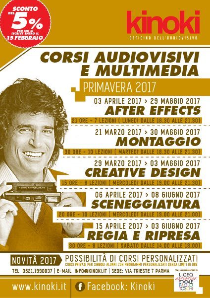 Corsi Audiovisivi Multimedia | Primavera 2017
