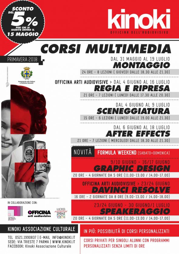 Corsi Audiovisivi Multimedia | Estate 2018